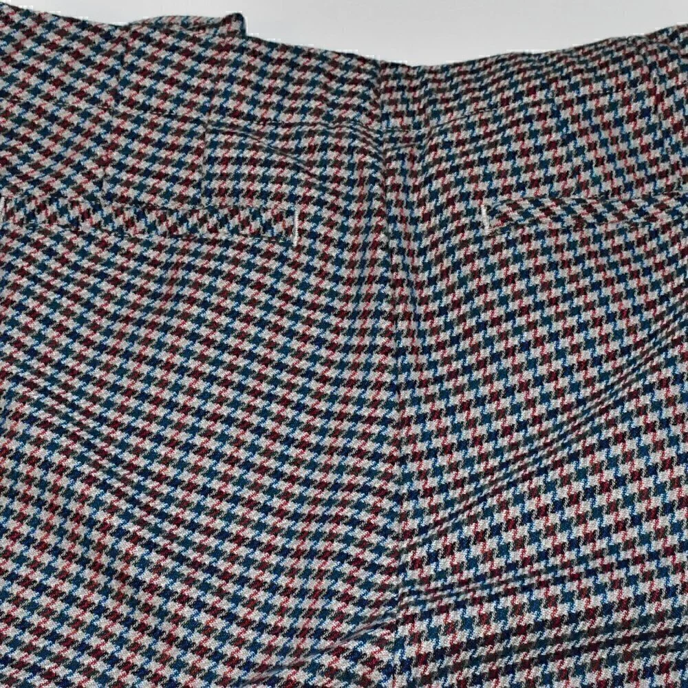 J. Jill Houndstooth Pull On Cuffed Hem Pants Size 8